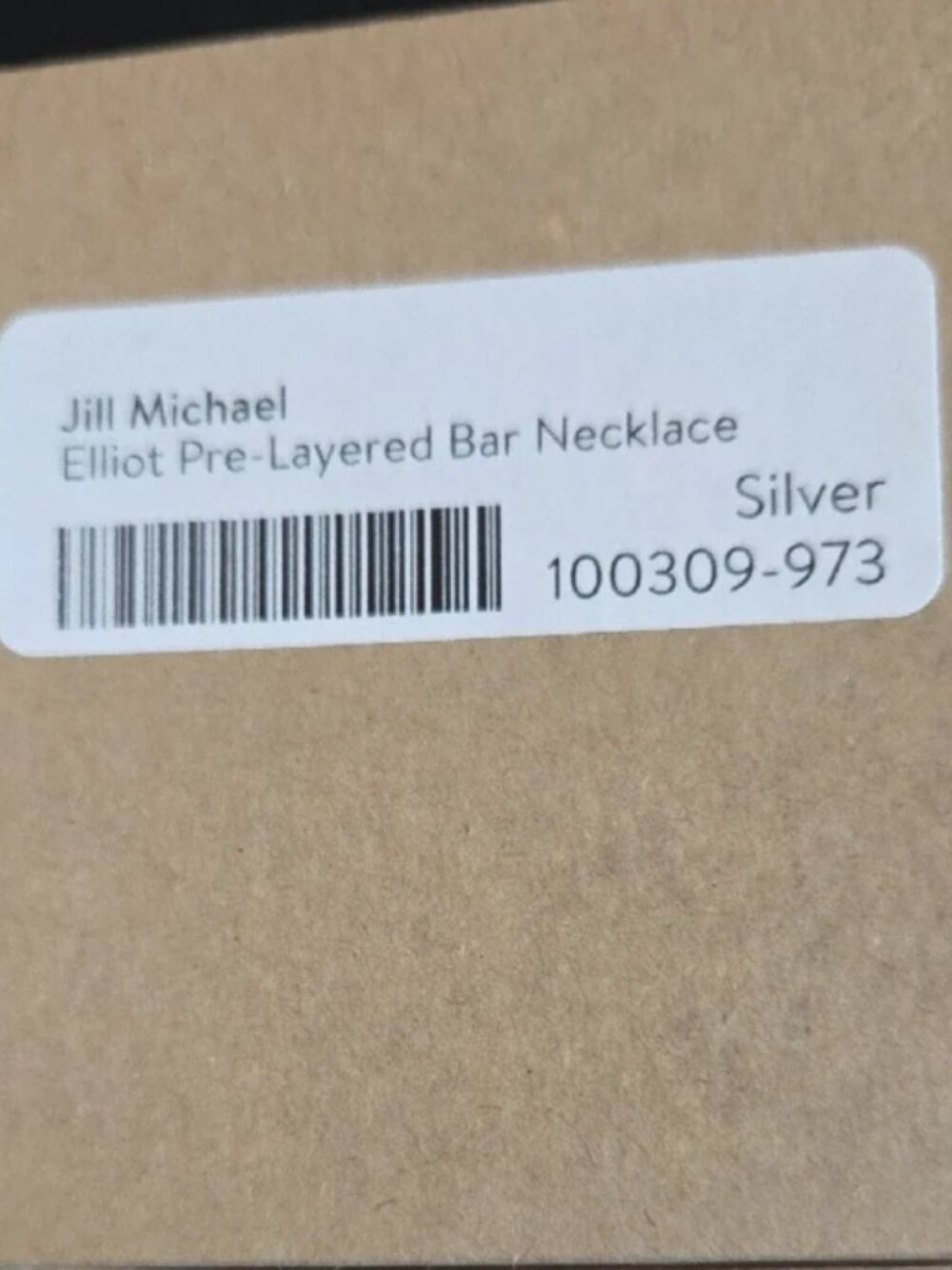 Stitch Fix Layered Silver Curved Bar Necklace | Minimalist Modern Jewelry - Picture 5 of 5